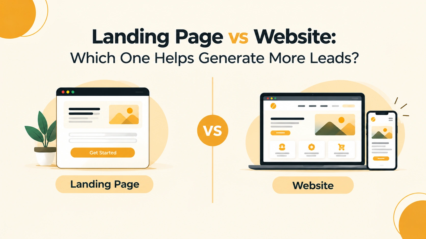 Landing Page vs Website: Which One Helps Generate More Leads?